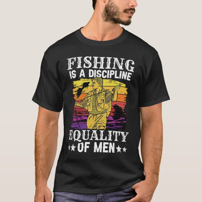 Camiseta La pesca es una disciplina de igualdad entre hombr (Anverso)