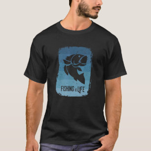 Camiseta La pesca es vida Barco de alta mar Pescador de hie