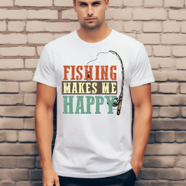 Camiseta La pesca me hace feliz