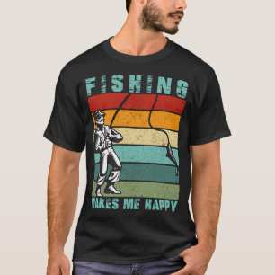 Camiseta La pesca me hace feliz