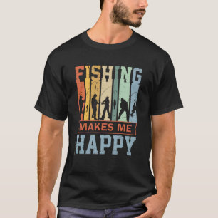 Camiseta La pesca me hace feliz