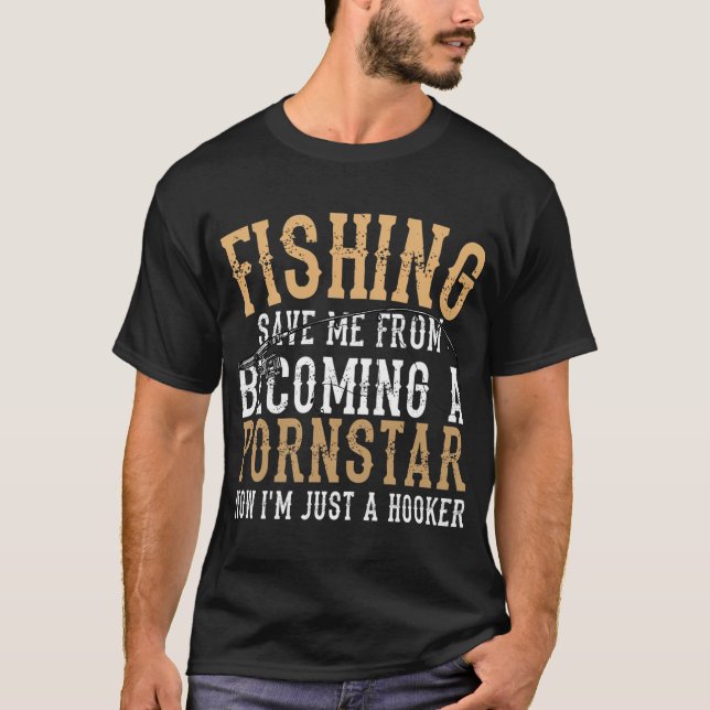 Camiseta la pesca me salva (Anverso)