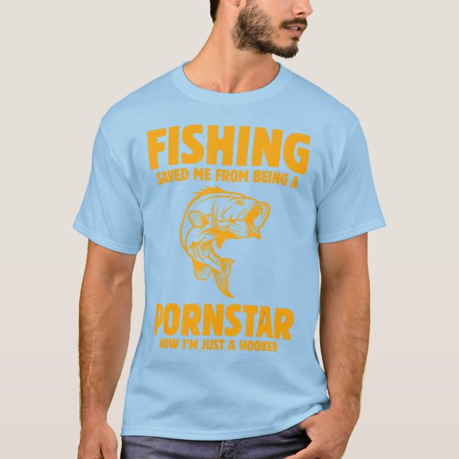 Camiseta La Pesca Me Salvó De Ser Una Pesca (Anverso)