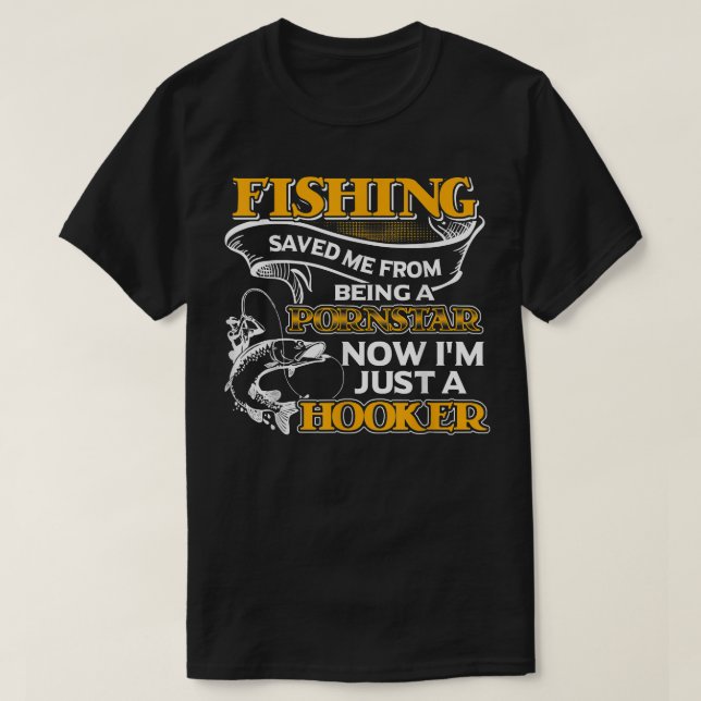 Camiseta La Pesca Me Salvó De Volverme (Diseño del anverso)