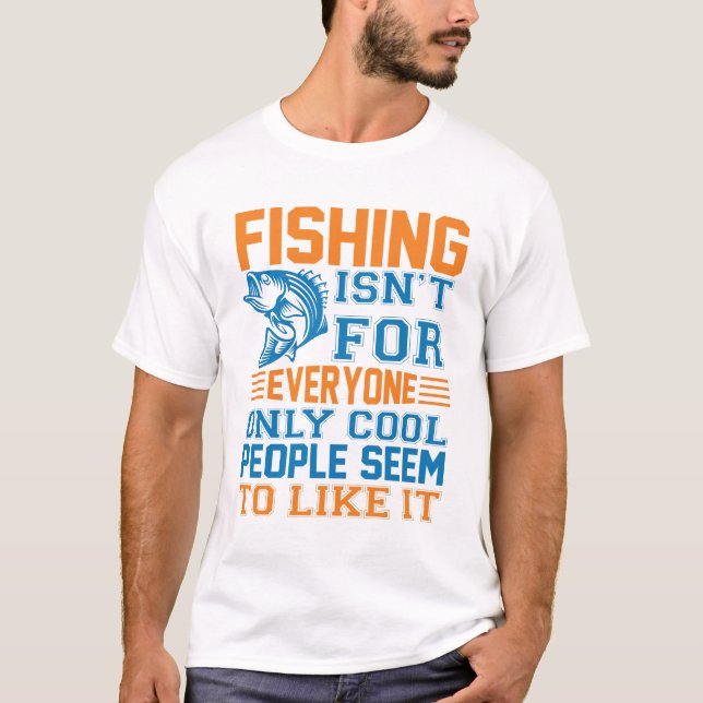Camiseta La pesca no es para todos divertidos amantes del p (Anverso)