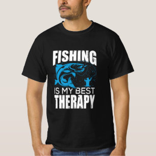 Camiseta La Pesca Pescadora Es Mi Mejor Terapia