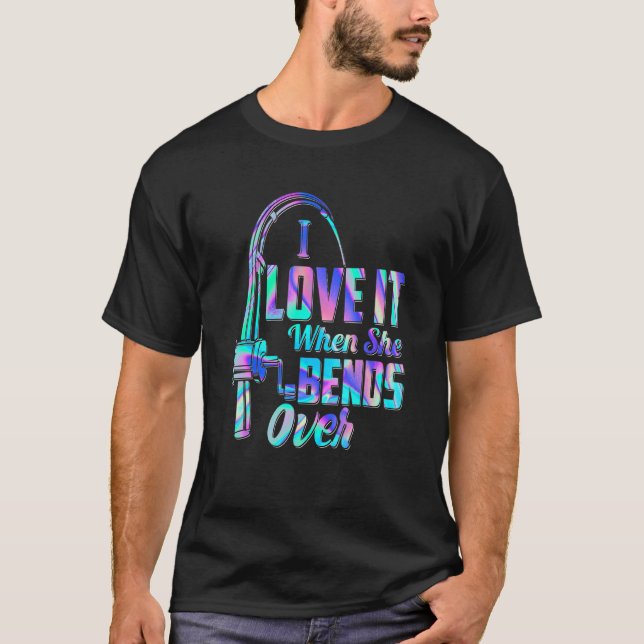Camiseta La Pesca Presenta Para Los Hombres Que Me Encanta  (Anverso)