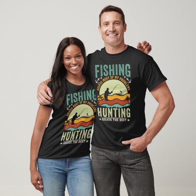 CAMISETA LA PESCA RESOLUCIONA LA MAYORÍA DE MIS PROBLEMAS H (Unisexo)