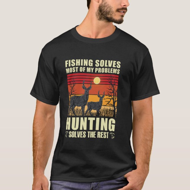 Camiseta La pesca resuelve la mayor parte de mis problemas  (Anverso)
