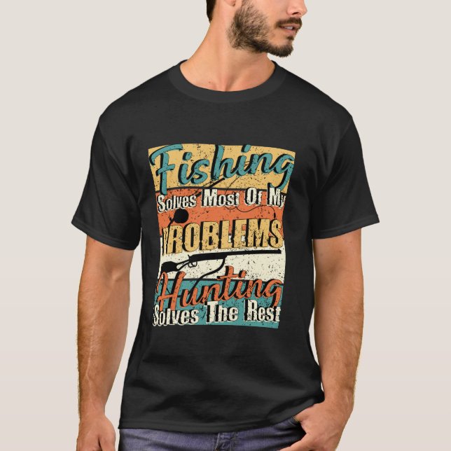 Camiseta La pesca resuelve la mayor parte de mis problemas  (Anverso)