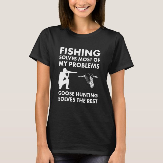 Camiseta La pesca resuelve la mayoría de los problemas con  (Anverso)