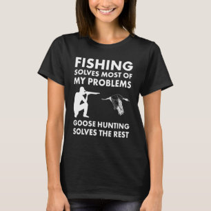 Camiseta La pesca resuelve la mayoría de los problemas con