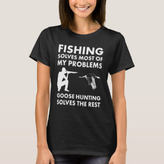 Camiseta La pesca resuelve la mayoría de los problemas con