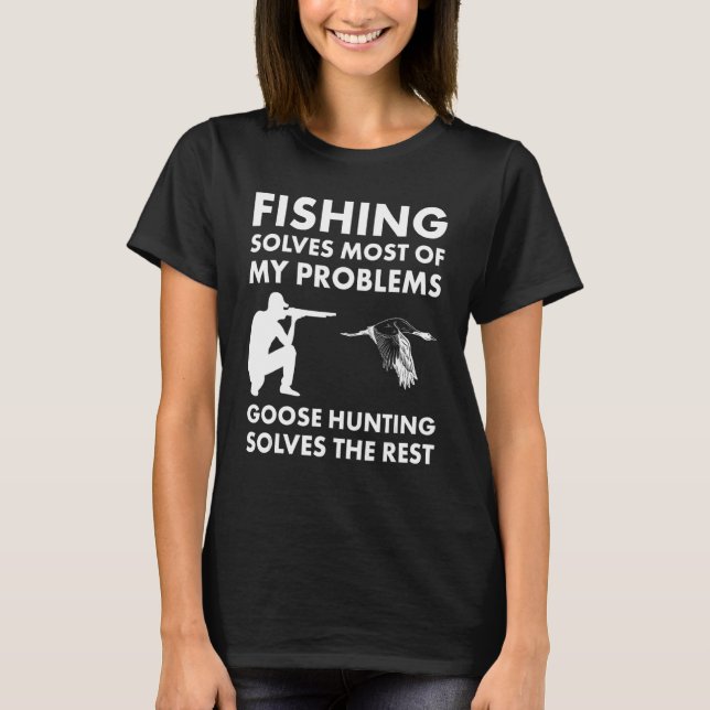 Camiseta La pesca resuelve la mayoría de los problemas con  (Anverso)