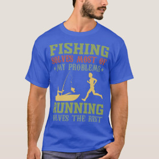 Camiseta La pesca resuelve la mayoría de mis problemas al e