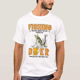 Camiseta La Pesca Resuelve La Mayoría De Mis Problemas La C