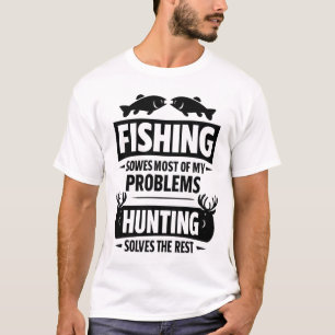 Camiseta La Pesca Resuelve La Mayoría De Mis Problemas La C