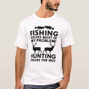Camiseta La Pesca Resuelve La Mayoría De Mis Problemas La C