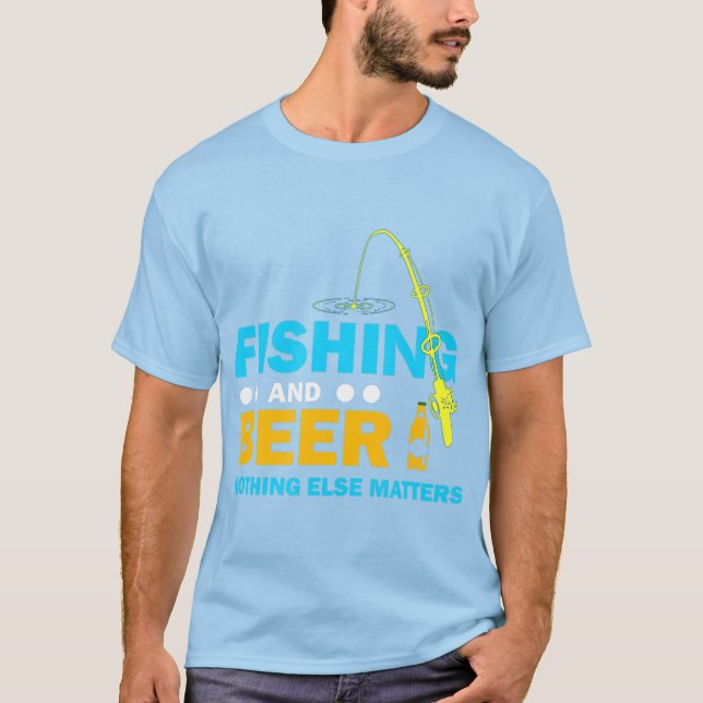 Camiseta La Pesca Y La Cerveza No Importa Más (Anverso)