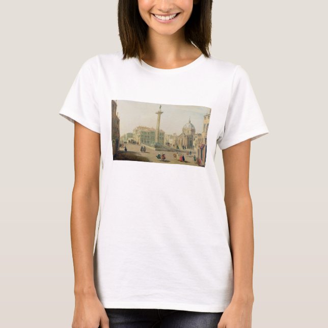 Camiseta La Piazza Colonna, Roma (Anverso)