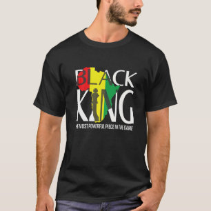 Camiseta La pieza más poderosa del juego Black King Afr