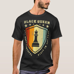 Camiseta La Pieza Más Poderosa Del Juego Retro Chess Bl