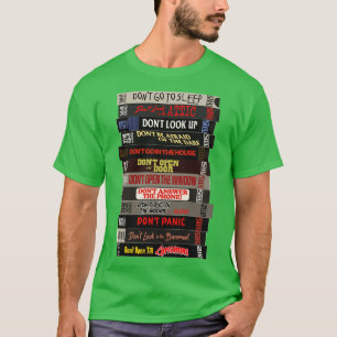 Camiseta La pila de VHS, el horror del no cine