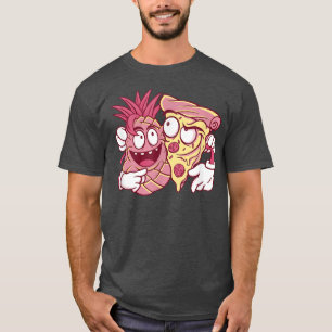 Camiseta La piña pertenece a Pizza, amante de la pizza Retr
