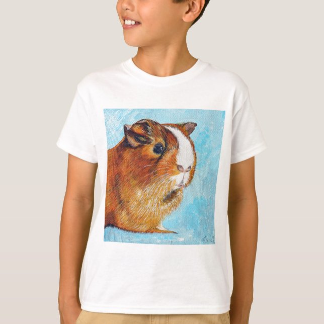 Camiseta La pintura al cerdo guineano (Anverso)