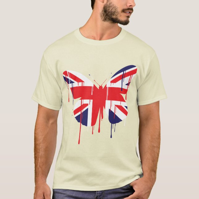 Camiseta La pintura de la mariposa funciona con a niños (Anverso)