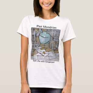 Camiseta La pintura de Mondrian Piet con Gingerpot