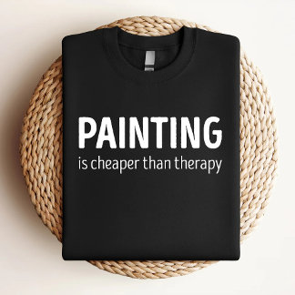 Camiseta La Pintura Es Más Barata Que La Terapia Divertida