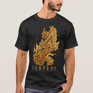 Camiseta La pintura mural de la serpiente