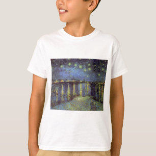 Camiseta La pintura nocturna estelar de Van Gogh