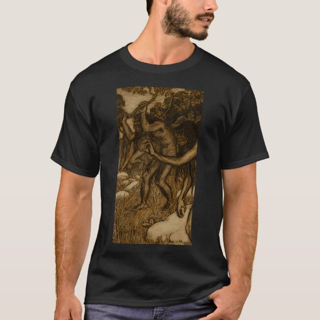 Camiseta La piscina de la bruja de Arthur Rackham (Anverso)