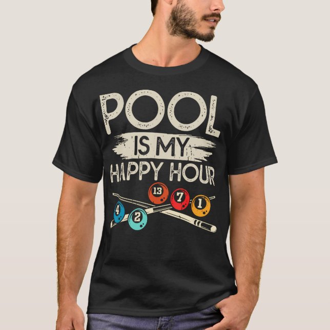 Camiseta La Piscina Es Mi Hora Feliz (Anverso)
