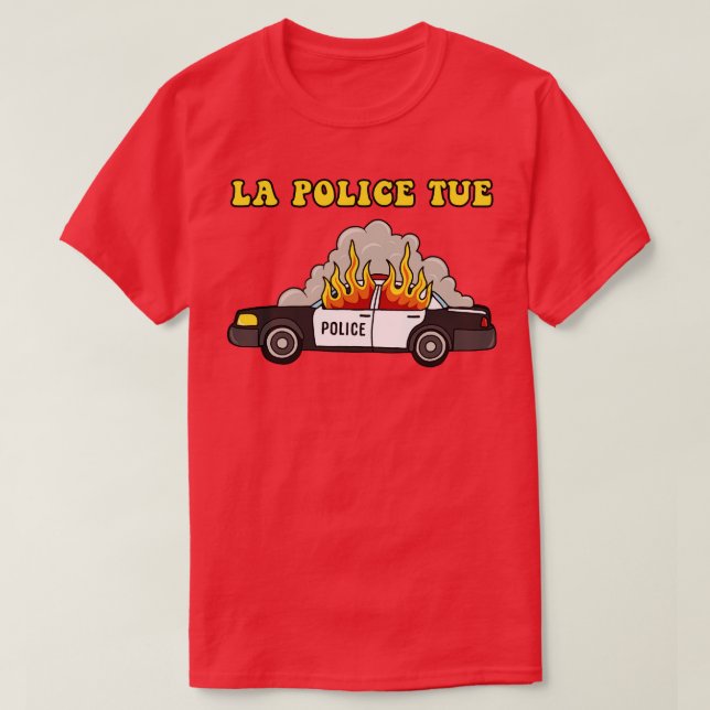 Camiseta La pista de la policía (Diseño del anverso)