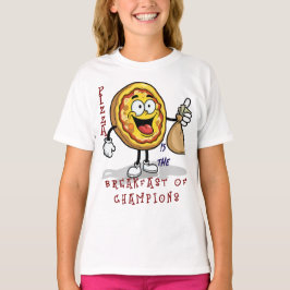 CAMISETA LA PIZZA ES EL DESAYUNO DE LOS CAMPEONES