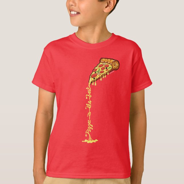 Camiseta La pizza es el mejor (Anverso)