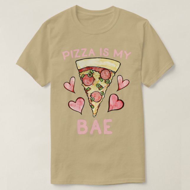 Camiseta La pizza es mi base (Diseño del anverso)