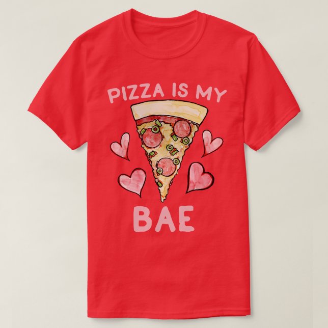 Camiseta La pizza es mi base (Diseño del anverso)