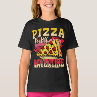 Camiseta La pizza es mi Día de San Valentín de San Valentín