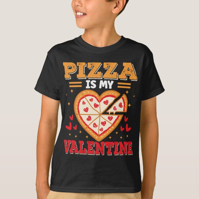 Camiseta La pizza es mi Día de San Valentín de Valentine Pi (Anverso)