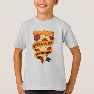 Camiseta La pizza es mi Día de San Valentín gracioso de S