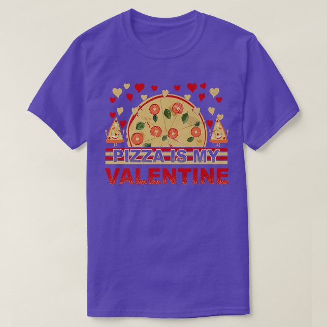 Camiseta La pizza es mi niño de San Valentín  (Diseño del anverso)