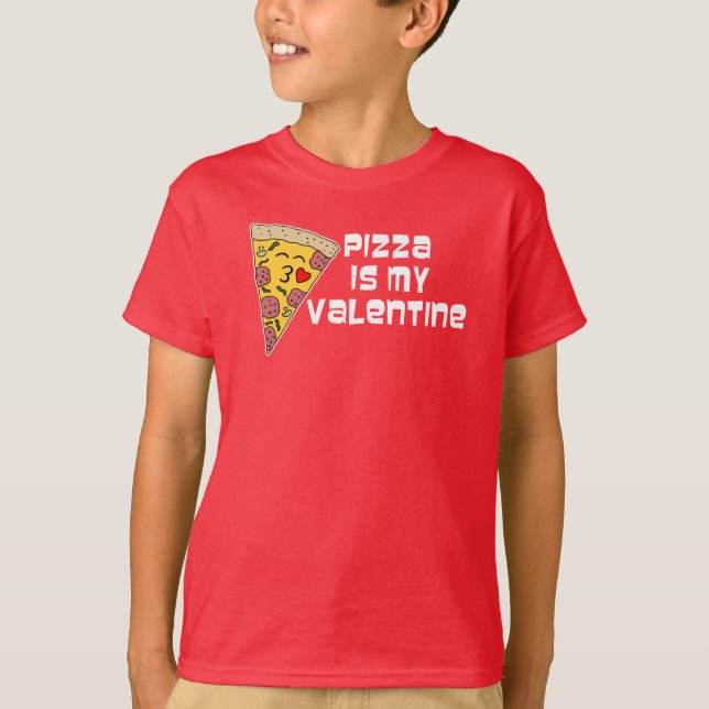 Camiseta La pizza es mi pizza Personalizado de San Valentín (Anverso)
