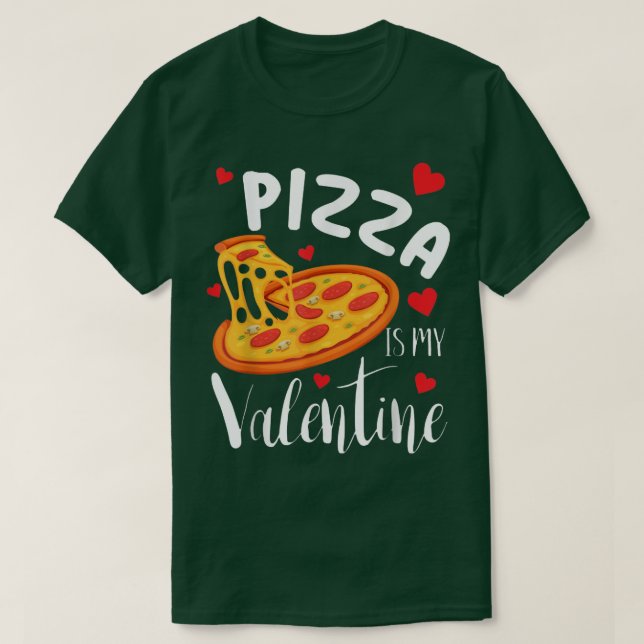 Camiseta La pizza es mi regalo de Día de San Valentín diver (Diseño del anverso)