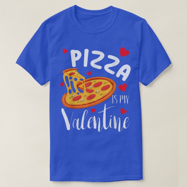 Camiseta La pizza es mi regalo de Día de San Valentín diver (Diseño del anverso)