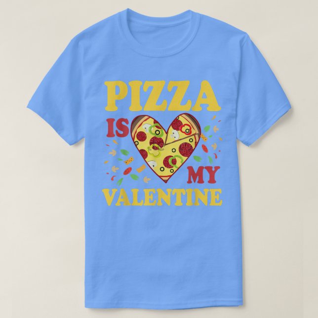 Camiseta La pizza es mi regalo de Día de San Valentín diver (Diseño del anverso)