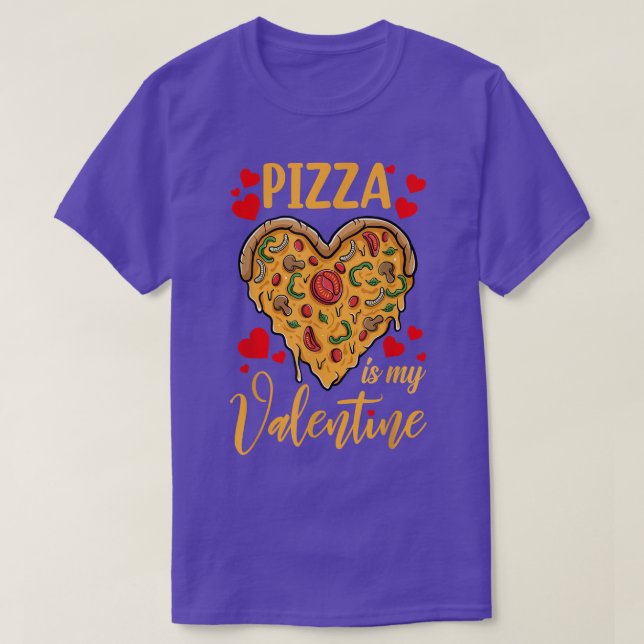 Camiseta La pizza es mi regalo Día de San Valentín de San V (Diseño del anverso)
